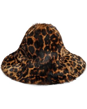 By Malene Birger Lailo Printed Fur Hat - Brown