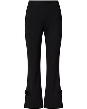 ROAME. Carlito Cotton-Blend Bootcut Trousers - Black