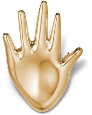 AGMES Small Dalí Vermeil Brooch - Metallic
