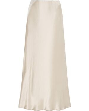 By Malene Birger Exclusive Barbara Satin Maxi Skirt - Natural