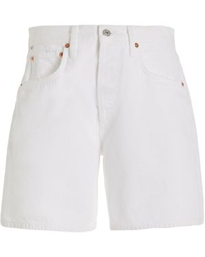 Citizens of Humanity Marlow Relaxed Mid-rise Denim Shorts - White