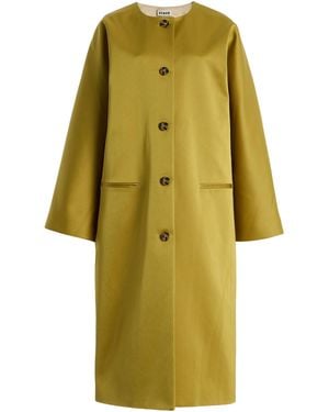 STAUD Liz Satin Coat - Yellow