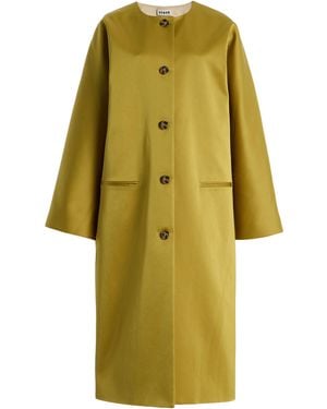 STAUD Liz Satin Coat - Yellow