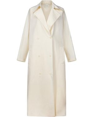 FFORME Orly Unstructured Cotton-Silk Trench Coat - White