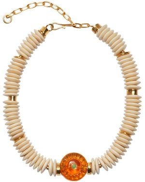Lizzie Fortunato Marisol-Plated Multi-Stone Necklace - Metallic