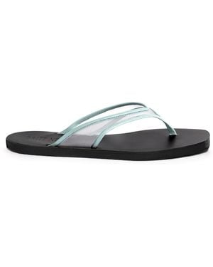Britt Netta Exclusive Seline Mesh Flat Sandals - Black