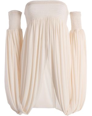 Coperni Smocked Top - White