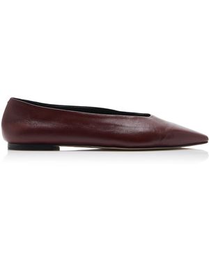 Aeyde Betty Leather Ballet Flats - Brown
