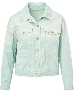 LoveShackFancy Alizbet Cotton Jacket - Green