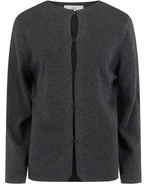 Harris Tapper Violetta Wool-Cashmere Cardigan - Black