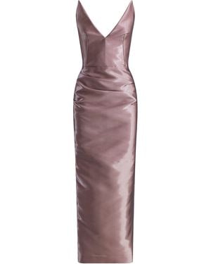 Maticevski Saucy Minx Cotton Midi Dress - Purple