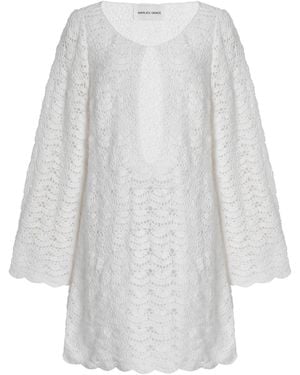 Marlies Grace Exclusive Ocean Cotton Mini Dress - White