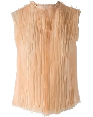 Kate Hundley Exclusive Brushstroke Silk Tank Top - Natural