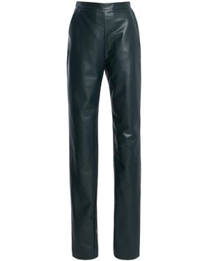 Cucculelli Shaheen Leather Skinny Pants - Blue