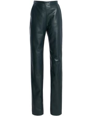 Cucculelli Shaheen Leather Skinny Trousers - Blue