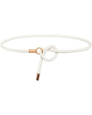 Gabriela Hearst Rope Belt - White