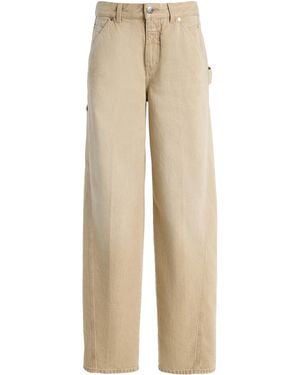 Closed Weston Rigid Mid-Rise Wide-Leg Jeans - Natural