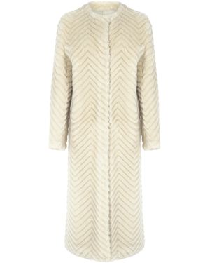Zeynep Arcay X Camille Charrière Shearling Coat - Natural