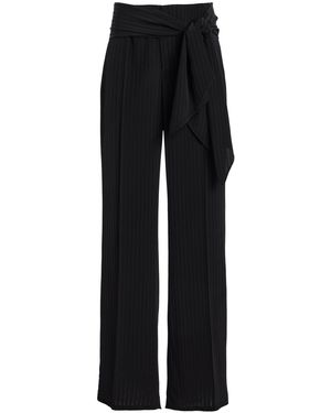 Kallmeyer Ulla Wide-Leg Tie-Waist Trousers - Black