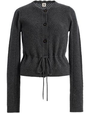THE GARMENT Como Belted Wool-Cashmere Cardigan - Black