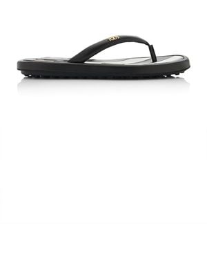 Tod's Leather Thong Sandals - Black