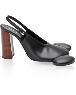 Coperni X Disney Mickey Ufo Leather Slingback Pumps - Black