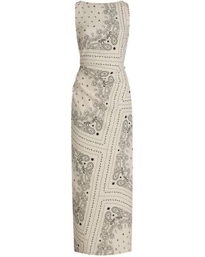 Third Form Zephyr Paisley Midi Dress - Natural
