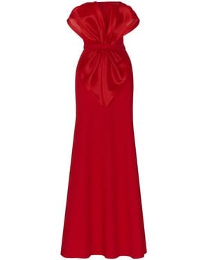 ANDRES OTALORA Raquira Sculpted Organza Gown - Red