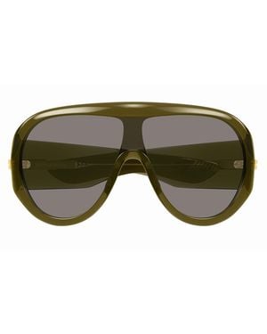 Bottega Veneta Aviator-Frame Acetate Sunglasses - Green