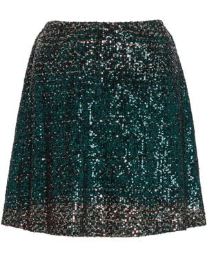 Elie Saab Sequin Mini Skirt - Green