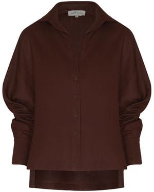 ANDRES OTALORA Si Sabes Linen Shirt - Brown