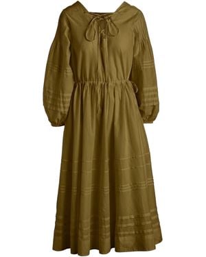 Merlette Leonora Cotton Voile Dress - Green
