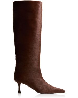 Britt Netta Odette Calf Hair Knee Boots - Brown