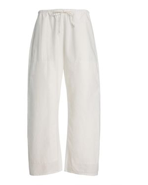 Leset Kyoto Cotton Carpenter Pants - White