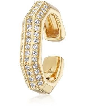 Sorellina Pave 18K Diamond Ear Cuff - Metallic