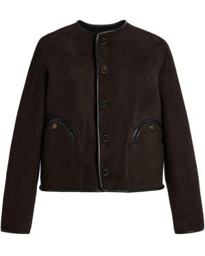 Blazé Milano Gliss Reversible Shearling Bolero - Black