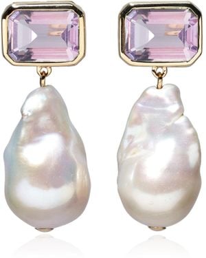 Lizzie Fortunato 14K Juno Earrings - Pink