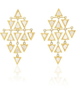 Amrapali 18k Yellow Gold Diamond Earrings - Metallic
