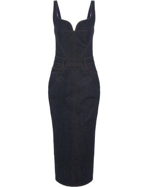 Givenchy Denim Midi Dress - Blue