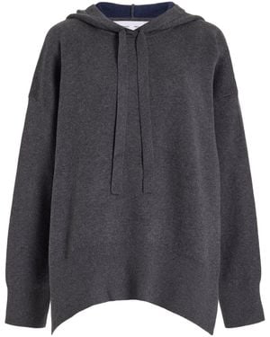 Proenza Schouler Cleo Cotton-Cashmere Sweatshirt - Grey