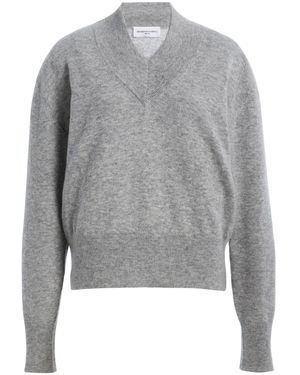 Brandon Maxwell The Maris Lightweight Cashmere Jumper - Grey