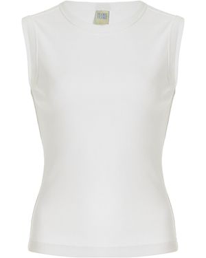 Flore Flore Esmé Cotton Tank Top - White