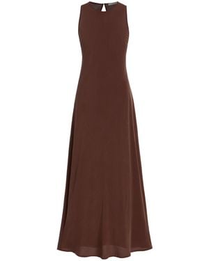 Asceno The Valencia Dress - Brown