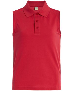 Flore Flore Lauren Cotton Polo Tank Top - Red