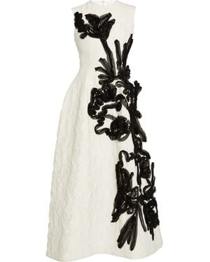 Erdem Sculpted Cocktail Dress - White