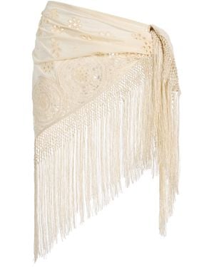 Sea Madelyn Crocheted Cotton Pareo Skirt - Natural