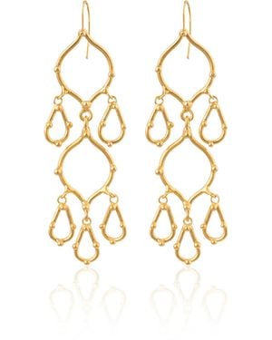 Sylvia Toledano Plated Arabesque Earrings - Metallic