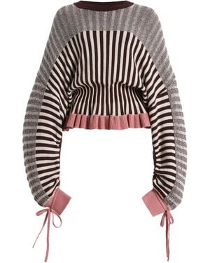 Zimmermann Clash Wool-Blend Sweater - White