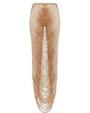 weise Orillas Silk-Blend Maxi Skirt - Natural