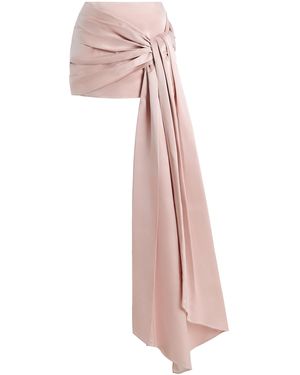 Adam Lippes Rhett Silk Duchesse Skirt - Pink